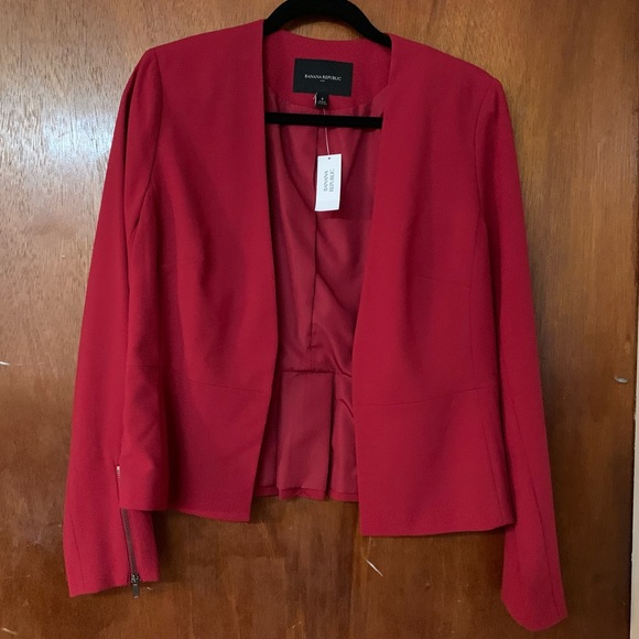 Banana Republic Red Blazer - Picture 1 of 4